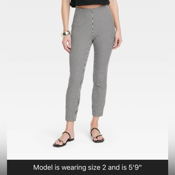 Target - A New Day - Bi-Stretch Skinny Pants - Black Gingham - Picture 1 of 11